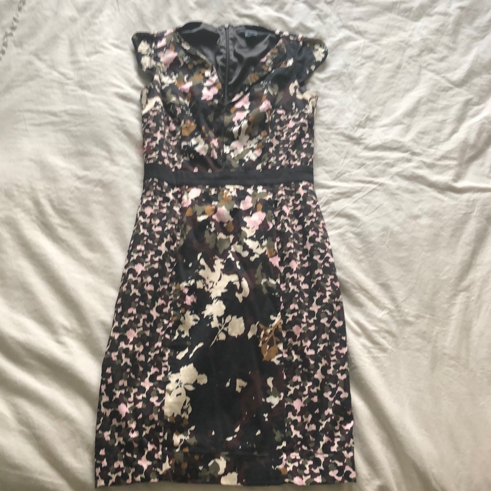 Patterned midi dress